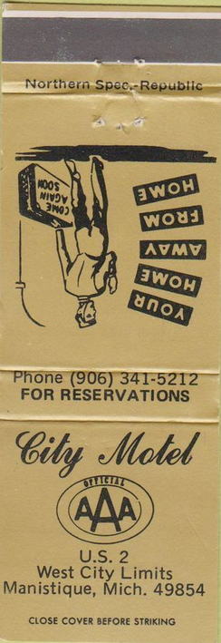 City Motel - Matchbook (newer photo)